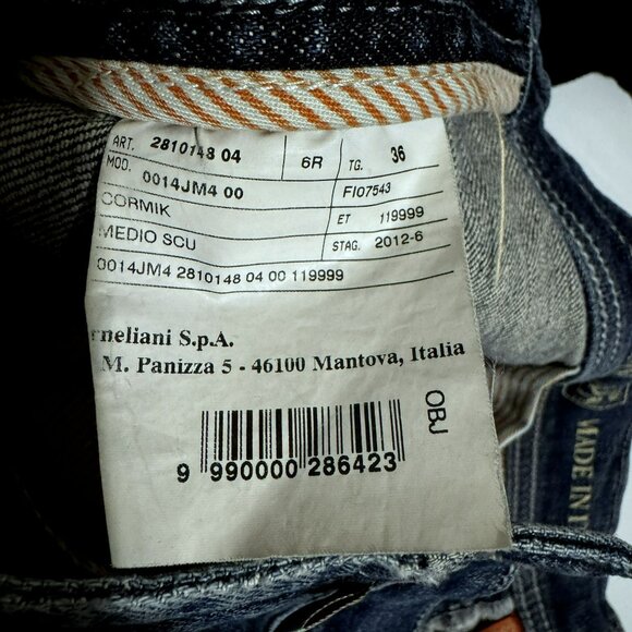 Corneliani Y5P Collection Mens Luxury Denim Jeans Sz W36 Made in Italy 5 Pocket - Picture 10 of 14